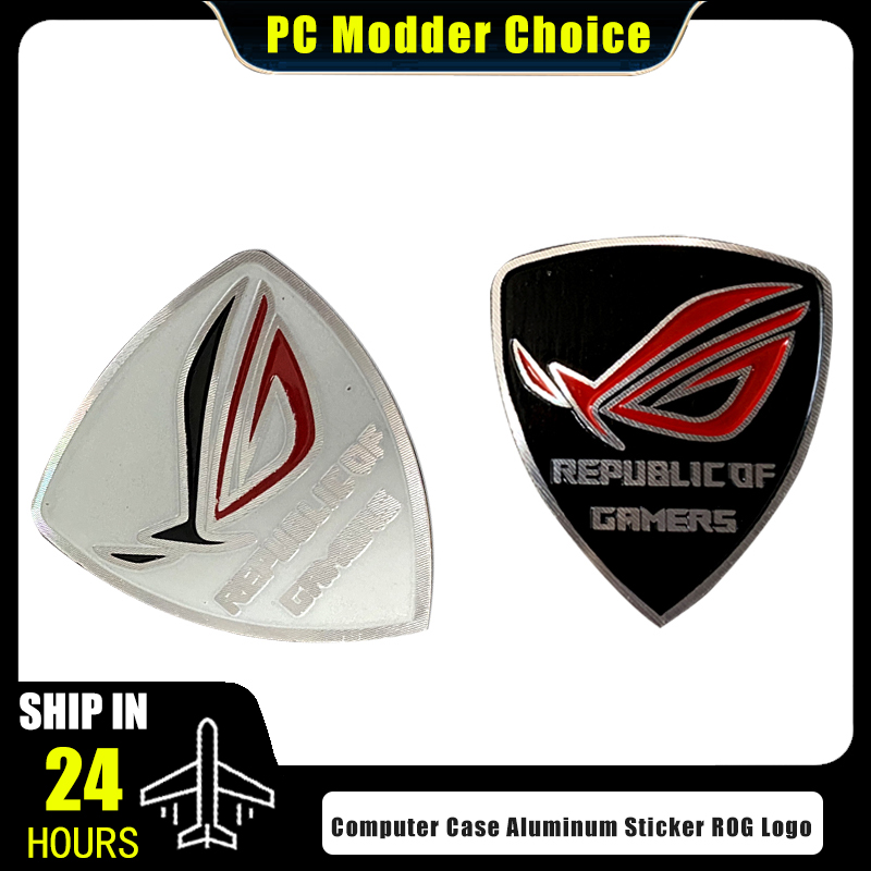 Console Gaming Pc Case - Computer Case Aluminum Sticker ROG Logo