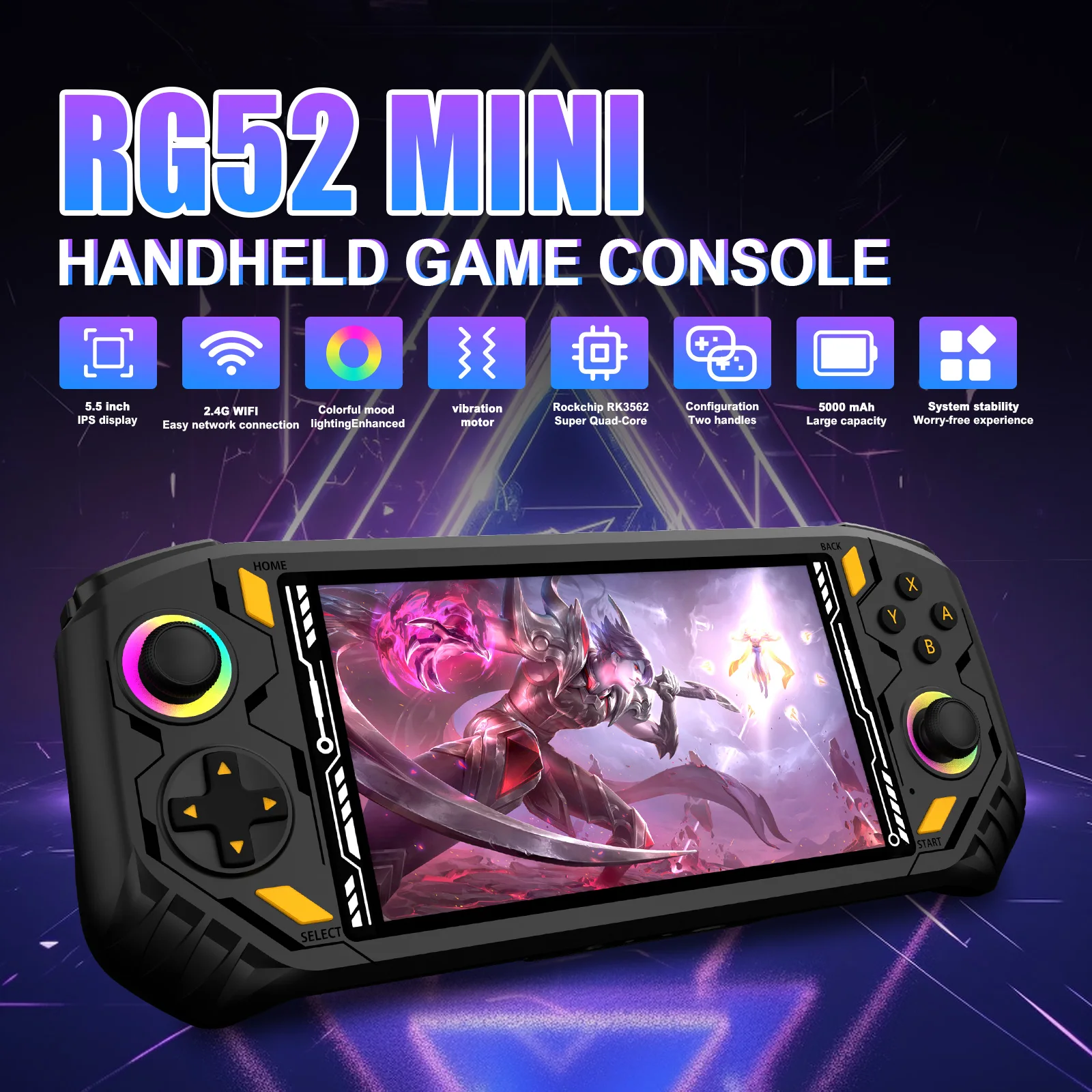 Zotac Gaming Console - AISLPC RG52 MINI Handheld Game Console