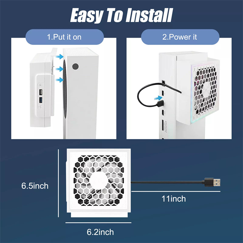 LED Cooling Fan Atmosphere Lig - огляд і ціна Microsoft Console Xbox Series S