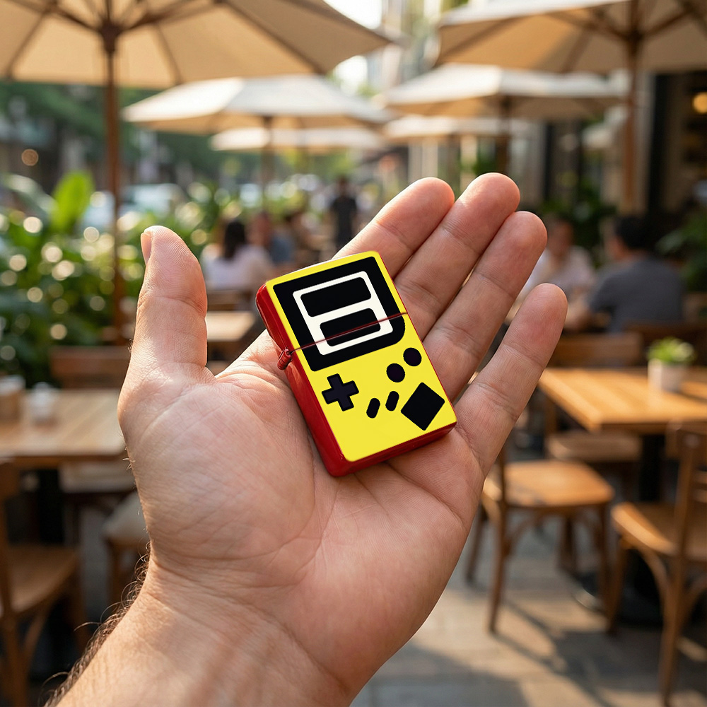 Retro gaming Flip Top Lighter  - огляд і ціна Retro.Gaming Console Yellow