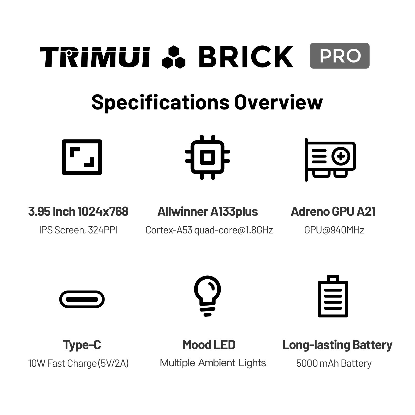 TRIMUI BRICK PRO Open Source L - огляд і ціна Gaming Console Under 5000