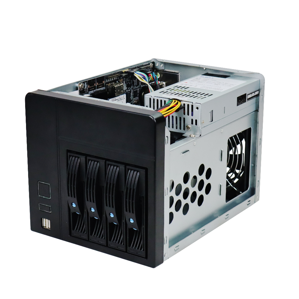 NAS-4 4 Bay NAS Case Mini ITX  - огляд і ціна Console Gaming Pc Case