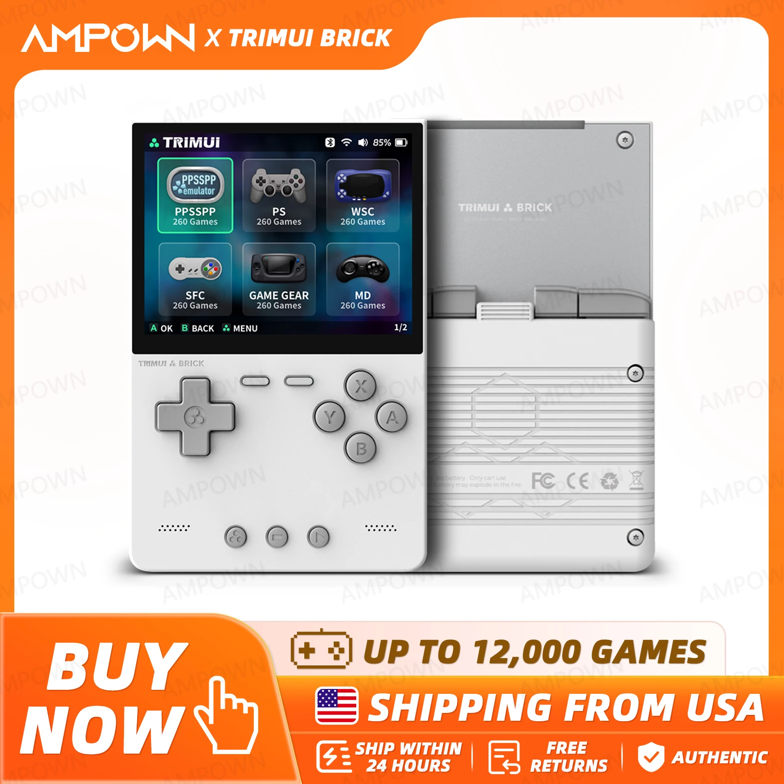 TRIMUI BRICK Handheld Game Con - огляд і ціна Gaming Console Chinese