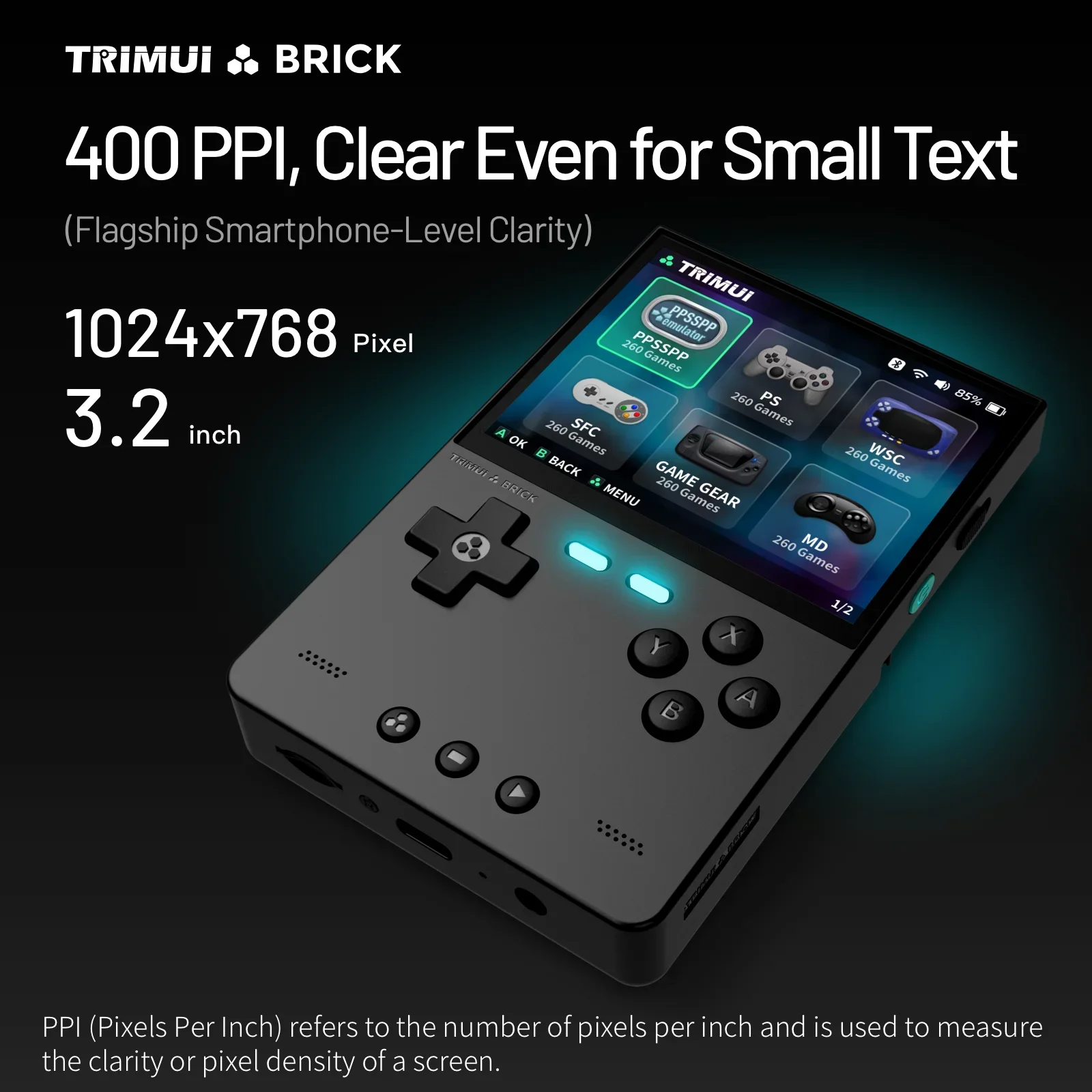 TRIMUI BRICK Handheld Game Con - огляд і ціна Gaming Console Chinese