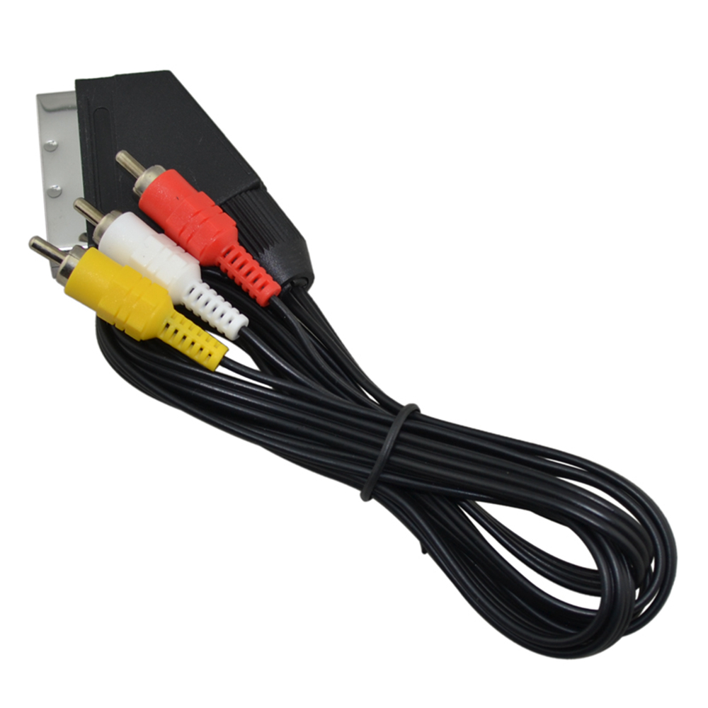 Scart Cable To 3 RCA AV TV Vid - огляд і ціна Gaming Console Video Game